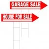Hillman 6X24 Corrugated Plastic Sign w/H-Wire Mounting Bracket -Lawn & Garden shop 47812659 1
