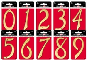 Hillman 4" Traditional Solid Brass House Numbers Hillman 4" Traditional Solid Brass House Numbers -Lawn & Garden shop 47813111 1 1