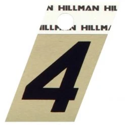 Hillman 1.5" Adhesive Angle-Cut House Number, Black/Gold 6 Hillman 1.5" Adhesive Angle-Cut House Number, Black/Gold -Lawn & Garden shop 4 1 2 1