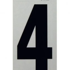 Hillman 5" Reflective Adhesive House Number, Black/Silver -Lawn & Garden shop 4 2 2