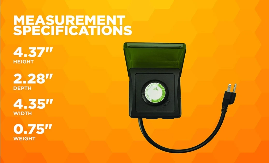 Woods 50012WD Outdoor 24-Hour Heavy Duty Mechanical Plug-In Timer, 2 Grounded Outlets Woods 50012WD Outdoor 24-Hour Heavy Duty Mechanical Plug-In Timer, 2 Grounded Outlets -Lawn & Garden shop 50012wd 2