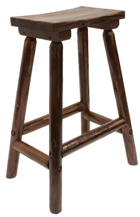 Leigh Country Char-Log Saddle Stool Leigh Country Char-Log Saddle Stool -Lawn & Garden shop 50060018