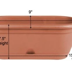 Bloem 18 in. Lucca Self Watering Window Box -Lawn & Garden shop 5171461 4 1 1