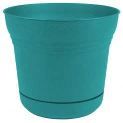 Bloem Saturn Plastic Planter with Saucer -Lawn & Garden shop 5171525 1
