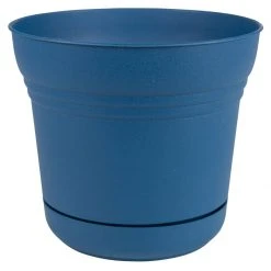Bloem Saturn Plastic Planter with Saucer -Lawn & Garden shop 5171526 1