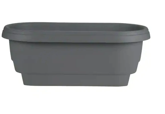 Bloem Deckrail 24inch Plastic Planter Bloem Deckrail 24inch Plastic Planter -Lawn & Garden shop 5171562 2