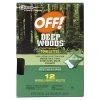 Johnson Wax Deep Woods OFF! Towelettes 12 ct. -Lawn & Garden shop 5290307 1