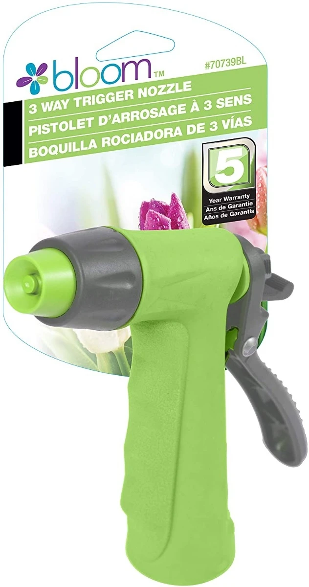 Bloom 3 Way Trigger Nozzle – Assorted Colors | 70739BL Bloom 3 Way Trigger Nozzle – Assorted Colors | 70739BL -Lawn & Garden shop 56460056 3