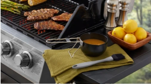 MR BAR-B-Q Kickstand Sauce Pot & Baster MR BAR-B-Q Kickstand Sauce Pot & Baster -Lawn & Garden shop 58010149 1