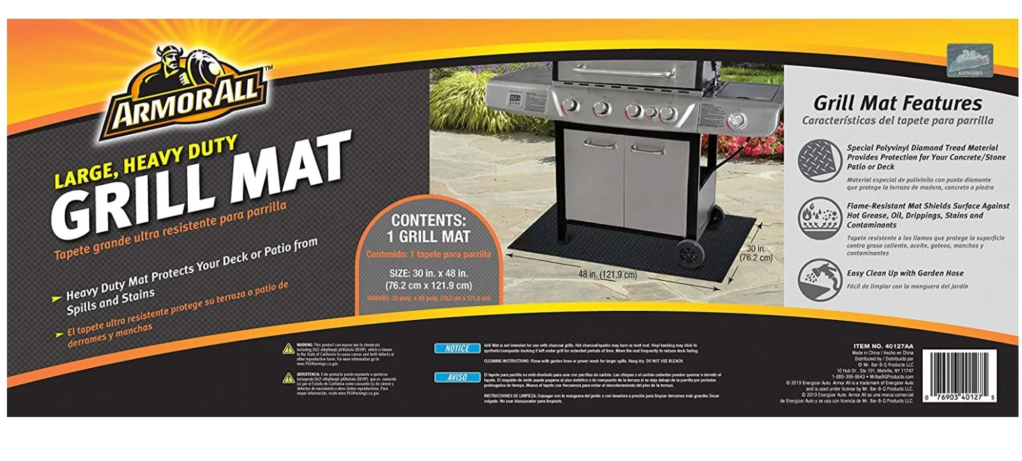 Mr. Bar-B-Q 40127AAFD Armor All Heavy Duty Grill Mat Mr. Bar-B-Q 40127AAFD Armor All Heavy Duty Grill Mat -Lawn & Garden shop 58010167 1 1