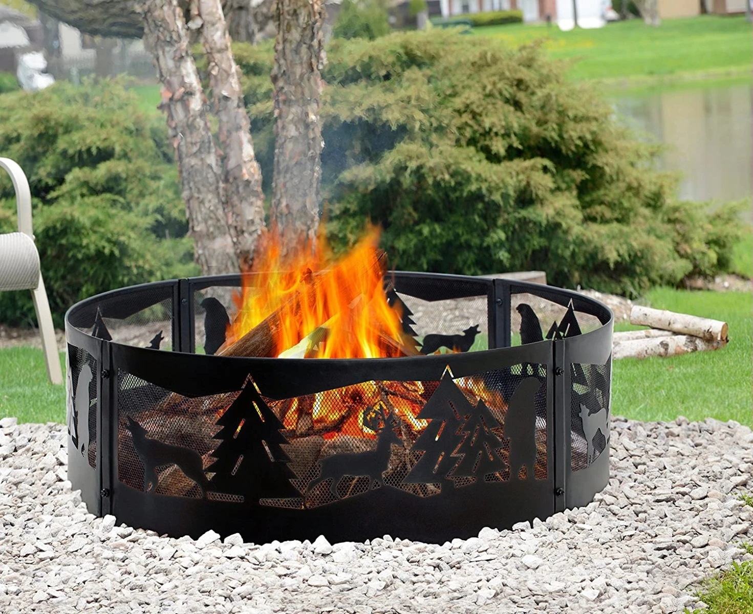 Red Mountain Valley 36" Wilderness Fire Ring Red Mountain Valley 36" Wilderness Fire Ring -Lawn & Garden shop 58770001 2