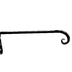 The Hookery 12" Downturn Straight Hanger