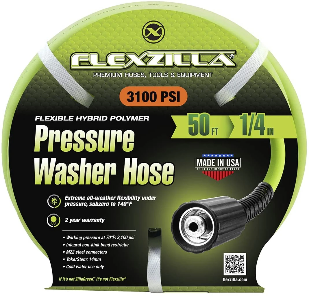 Flexzilla Pressure Washer Hose | HFZPW3450M Flexzilla Pressure Washer Hose | HFZPW3450M -Lawn & Garden shop 61540017 1