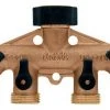 Orbit Brass Hose Faucet Manifold 2 Orbit Brass Hose Faucet Manifold -Lawn & Garden shop 62010n
