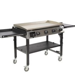 Pit Boss 4 Burner Deluxe Griddle - Flat Top Grill with Foldable Side Shelf 3 Pit Boss 4 Burner Deluxe Griddle - Flat Top Grill with Foldable Side Shelf -Lawn & Garden shop 62370092 2