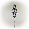 Alpine 34" Red & Blue Swirl Metal Wind Spinner