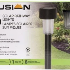 FUSION Solar Black LED Pathway Lights - 10 Pk -Lawn & Garden shop 66040009 2