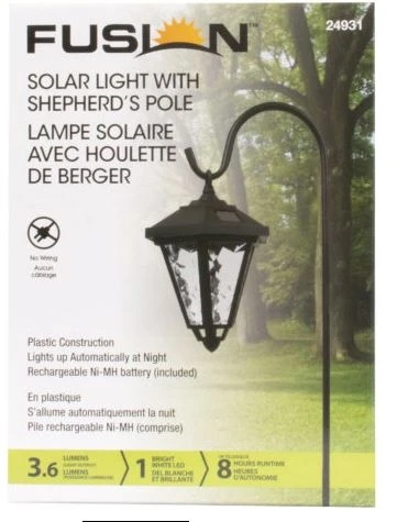 Solar Light with Shepherds Pole Solar Light with Shepherds Pole -Lawn & Garden shop 66040010 1