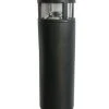 Solar Black Round Bollard Light 1 Solar Black Round Bollard Light -Lawn & Garden shop 66040012 1