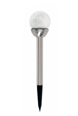 Moon Rays Solar Crackle Glass Ball Stake Light Moon Rays Solar Crackle Glass Ball Stake Light -Lawn & Garden shop 66040026