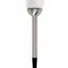 Moon Rays Solar Crackle Glass Ball Stake Light-Stainless Steel 1 Moon Rays Solar Crackle Glass Ball Stake Light-Stainless Steel -Lawn & Garden shop 66040026 1 1