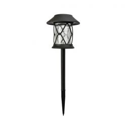 Moonrays 4pk Solar Crackle Glass Stake Light