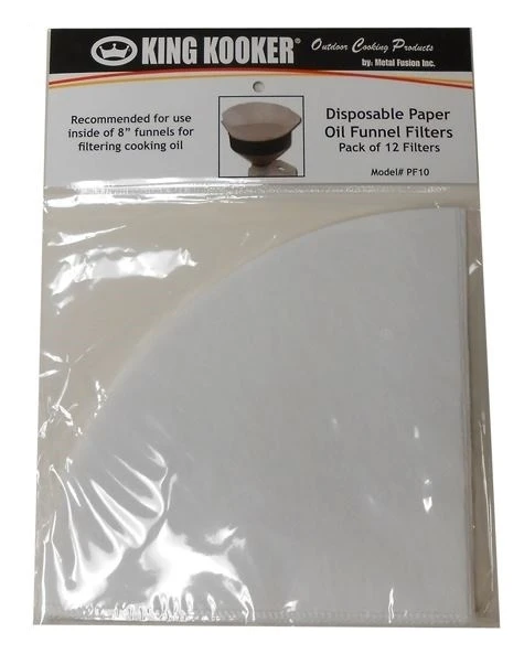 King Kooker PF10 Disposable Paper Oil Funnel Filters - 12 Pack King Kooker PF10 Disposable Paper Oil Funnel Filters - 12 Pack -Lawn & Garden shop 66190006 1 1
