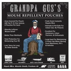 Grandpa Gus's 4 Pack Mouse Repellent -Lawn & Garden shop 66310001 5 1