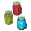 Patio Essentials 10oz Citronella Candle Mason Jar Assorted Colors -Lawn & Garden shop 66640003 1 3