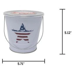 Patio Essentials Patriotic Print Citronella Bucket Candle 4 Patio Essentials Patriotic Print Citronella Bucket Candle -Lawn & Garden shop 66640030 1 1