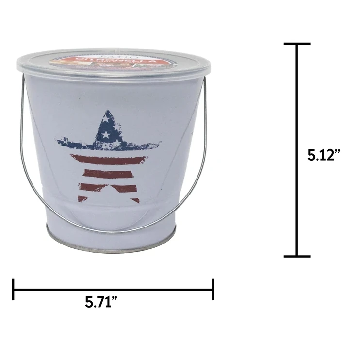 Patio Essentials Patriotic Print Citronella Bucket Candle Patio Essentials Patriotic Print Citronella Bucket Candle -Lawn & Garden shop 66640030 1 1