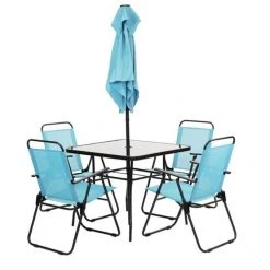 Sunray 6 pc. Aqua Patio Set -Lawn & Garden shop 72260061 3 2