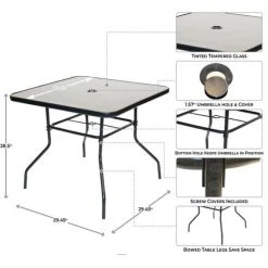 Sunray 6 pc. Aqua Patio Set -Lawn & Garden shop 72260061 5 2