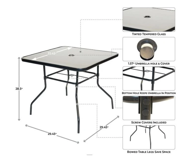 Sunray 6 pc. Aqua Patio Set Sunray 6 pc. Aqua Patio Set -Lawn & Garden shop 72260061 5