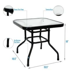 Sunray 3 pc. Red Metal Outdoor Bistro Folding Set 3 Sunray 3 pc. Red Metal Outdoor Bistro Folding Set -Lawn & Garden shop 72260067 1 2