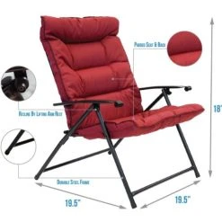 Sunray 3 pc. Red Metal Outdoor Bistro Folding Set 4 Sunray 3 pc. Red Metal Outdoor Bistro Folding Set -Lawn & Garden shop 72260067 2 2