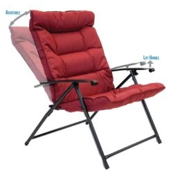 Sunray 3 pc. Red Metal Outdoor Bistro Folding Set 5 Sunray 3 pc. Red Metal Outdoor Bistro Folding Set -Lawn & Garden shop 72260067 3 2