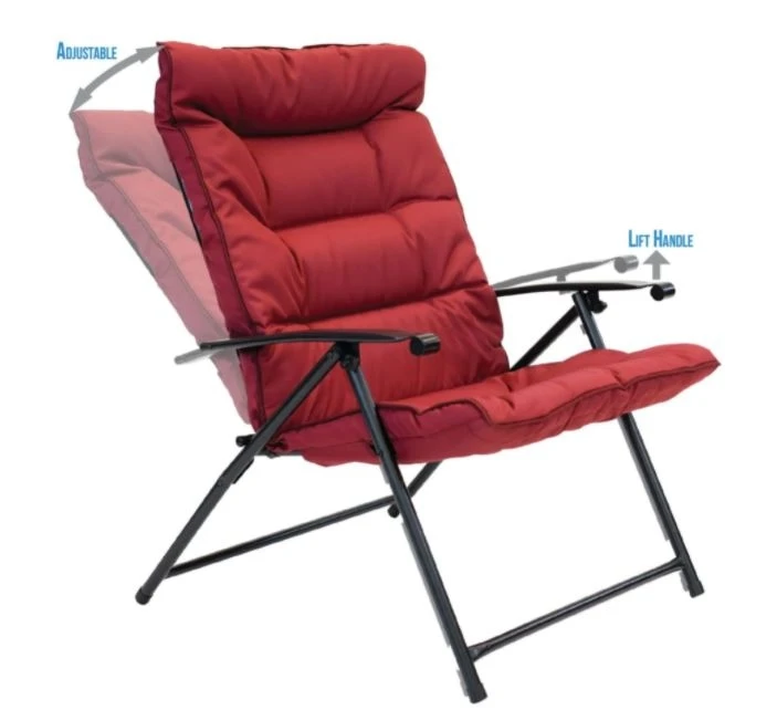 Sunray 3 pc. Red Metal Outdoor Bistro Folding Set Sunray 3 pc. Red Metal Outdoor Bistro Folding Set -Lawn & Garden shop 72260067 3 2