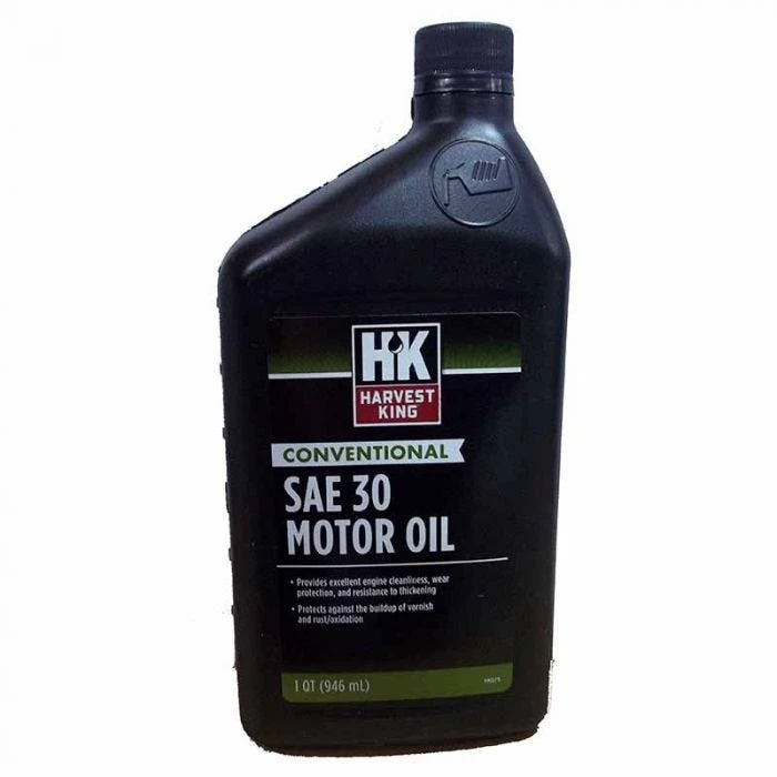 Harvest King Conventional SAE 30 Motor Oil - 1 Quart Harvest King Conventional SAE 30 Motor Oil - 1 Quart -Lawn & Garden shop 72490050 1