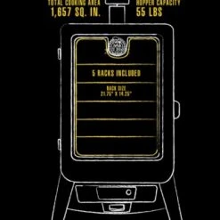 Pit Boss Sportsman 5 Series Pellet Smoker -Lawn & Garden shop 74480001.4 1