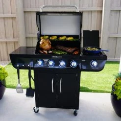 Even Embers 4-Burner Gas Grill with Window -Lawn & Garden shop 74590002 3 2