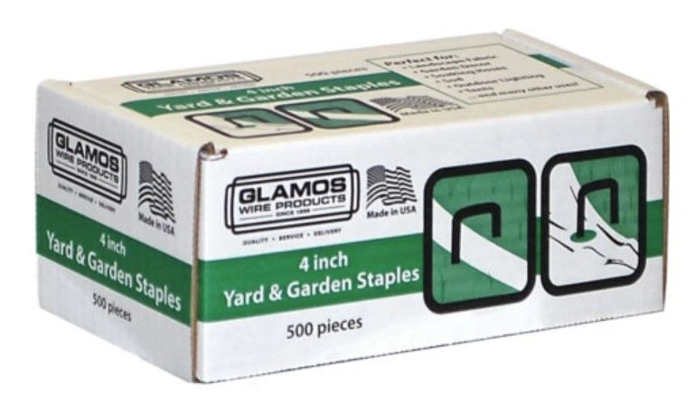 Glamos 4" x 1" x 4" Square Galvanized Landscape Staples, 500-Pack Glamos 4" x 1" x 4" Square Galvanized Landscape Staples, 500-Pack -Lawn & Garden shop 7670012