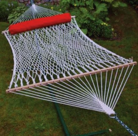 Algoma 13' Cotton Rope Hammock with Pillow Algoma 13' Cotton Rope Hammock with Pillow -Lawn & Garden shop 77420002