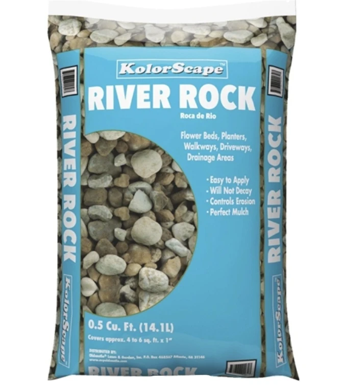 OldCastle KolorScape River Rock Deco. 3/4" - 1" .5 cu. ft. Bag OldCastle KolorScape River Rock Deco. 3/4" - 1" .5 cu. ft. Bag -Lawn & Garden shop 78280011