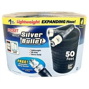 As Seen On TV Silver Bullet Pocket Garden Hose As Seen On TV Silver Bullet Pocket Garden Hose -Lawn & Garden shop 7920186