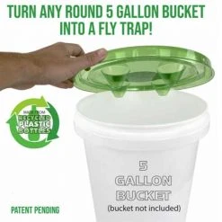Fly-Lid 5 Gallon Bucket Fly Lid - Turn Any 5 Gallon Bucket Into A Fly Trap -Lawn & Garden shop 79370002 1