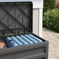 Suncast 73 Gallon Medium Deck Box 4 Suncast 73 Gallon Medium Deck Box -Lawn & Garden shop 7980031 2 2