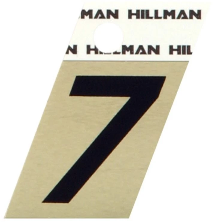 Hillman 1.5" Adhesive Angle-Cut House Number, Black/Gold Hillman 1.5" Adhesive Angle-Cut House Number, Black/Gold -Lawn & Garden shop 7 1 1