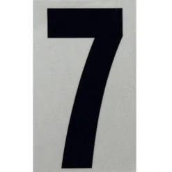 Hillman 5" Reflective Adhesive House Number, Black/Silver -Lawn & Garden shop 7 2 2 1