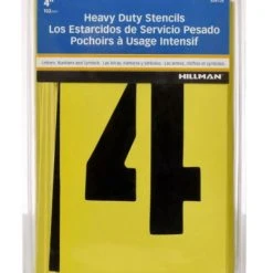Hillman Letter & Number Stencil Pack (4") -Lawn & Garden shop 839726 1